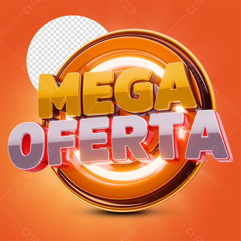 Banner Mega Oferta PSD Editável