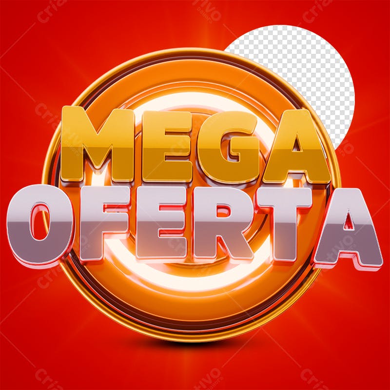Banner Mega Oferta PSD Editável