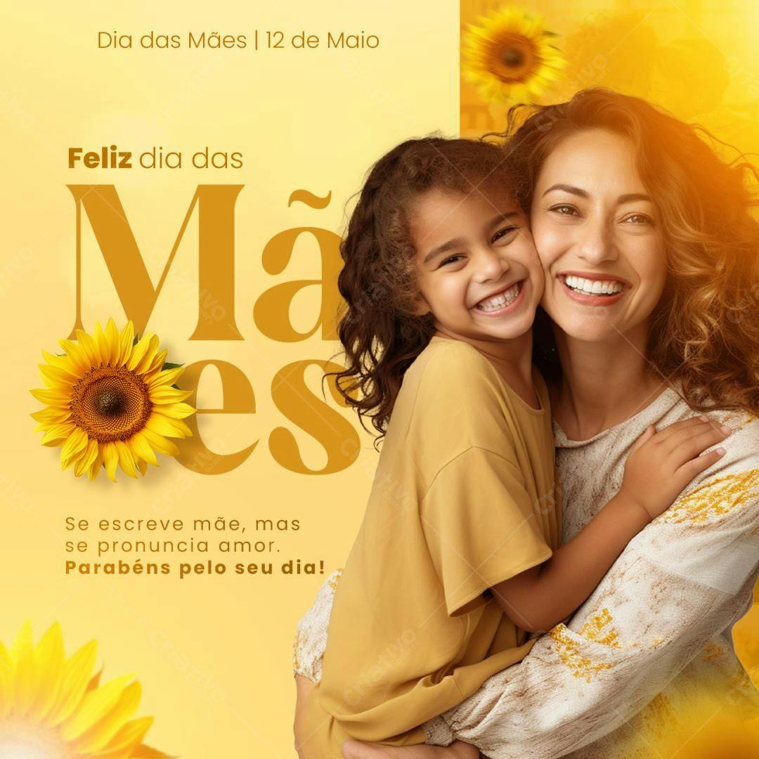 Postagem Dia das Mães PSD Editável