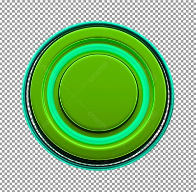 Base 3D Verde E Amarelo