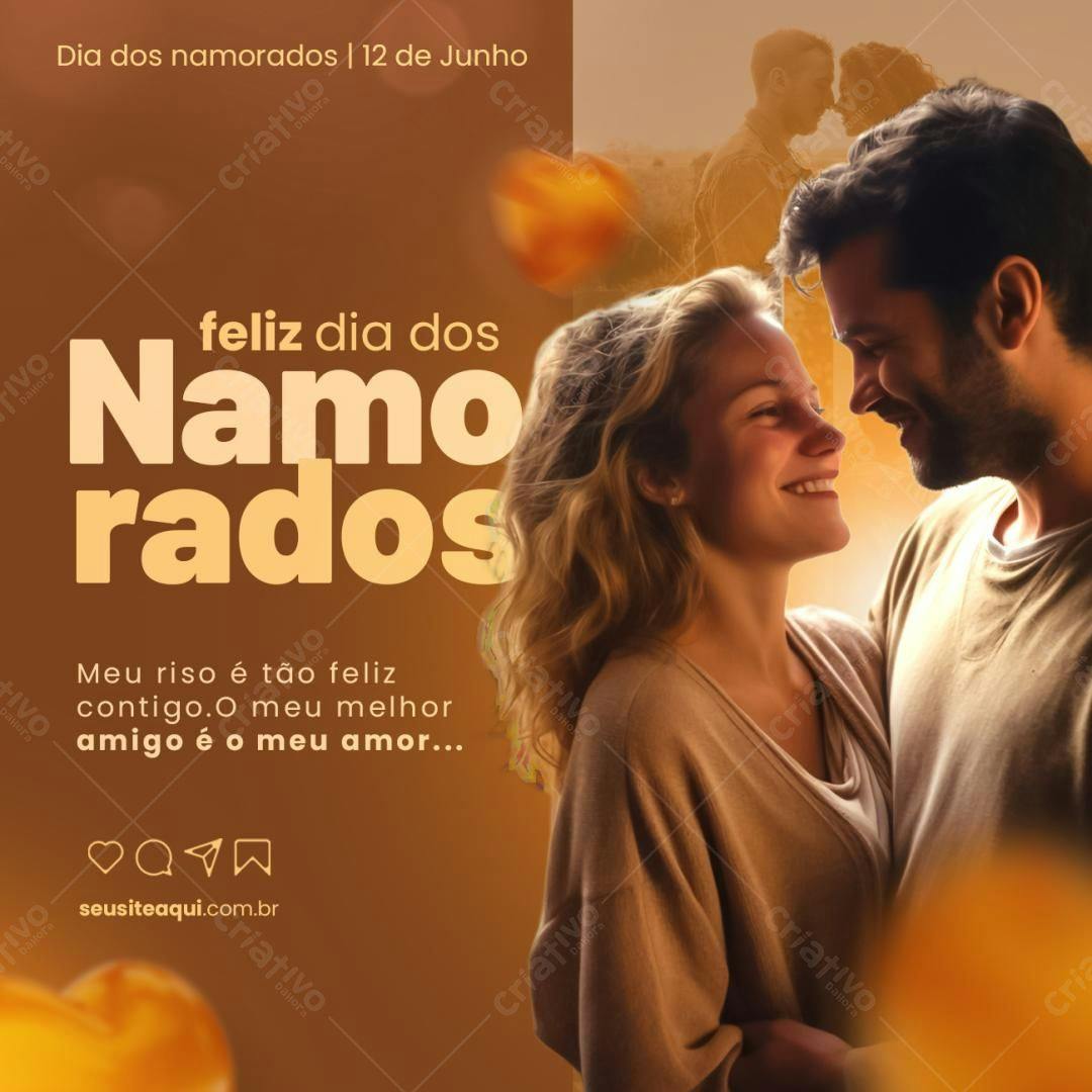 Postagem Dia dos Namorados PSD Editável