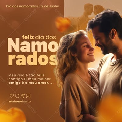 Dia Dos Namorados Meu Riso É Tão Feliz Contigo
