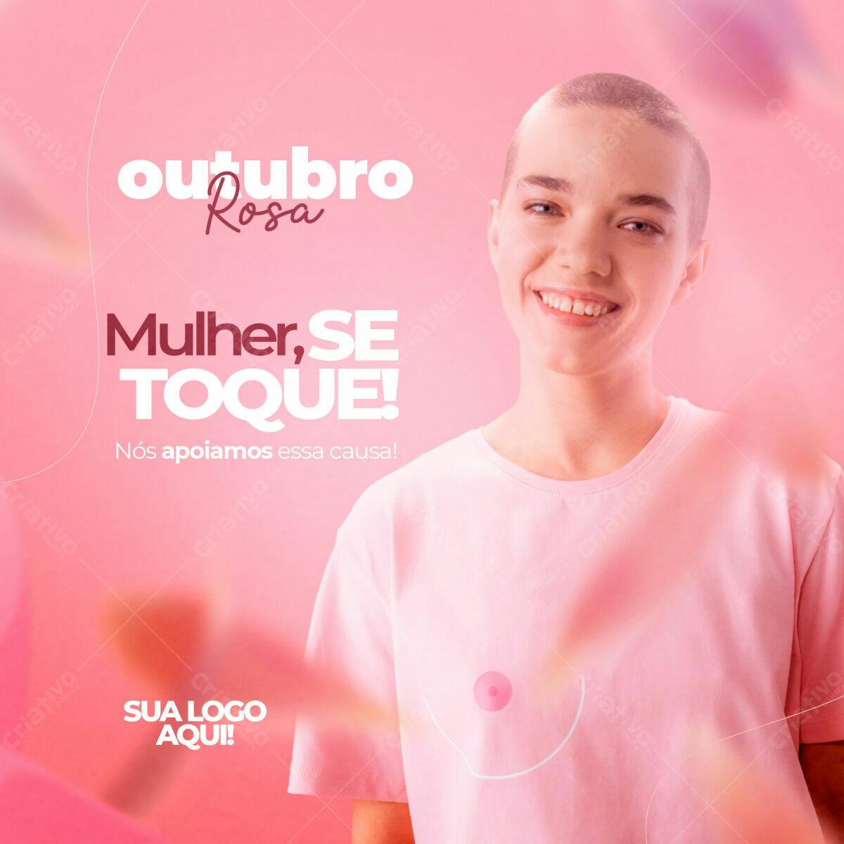 Postagem Outubro Rosa PSD Editável