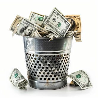 Dinheiro no lixo | imagem