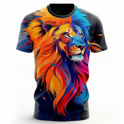 CAMISA SUBLIMADA LEÃO | IMAGEM