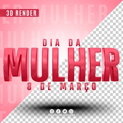 Banner Dia Internacional da Mulher PSD Editável