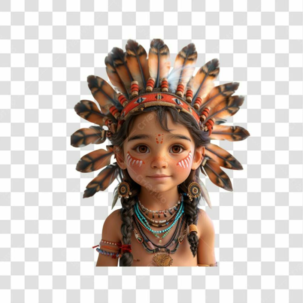 Personagem Indio 3D   Png