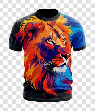Camisa sublimada leão imagem sem fundo png