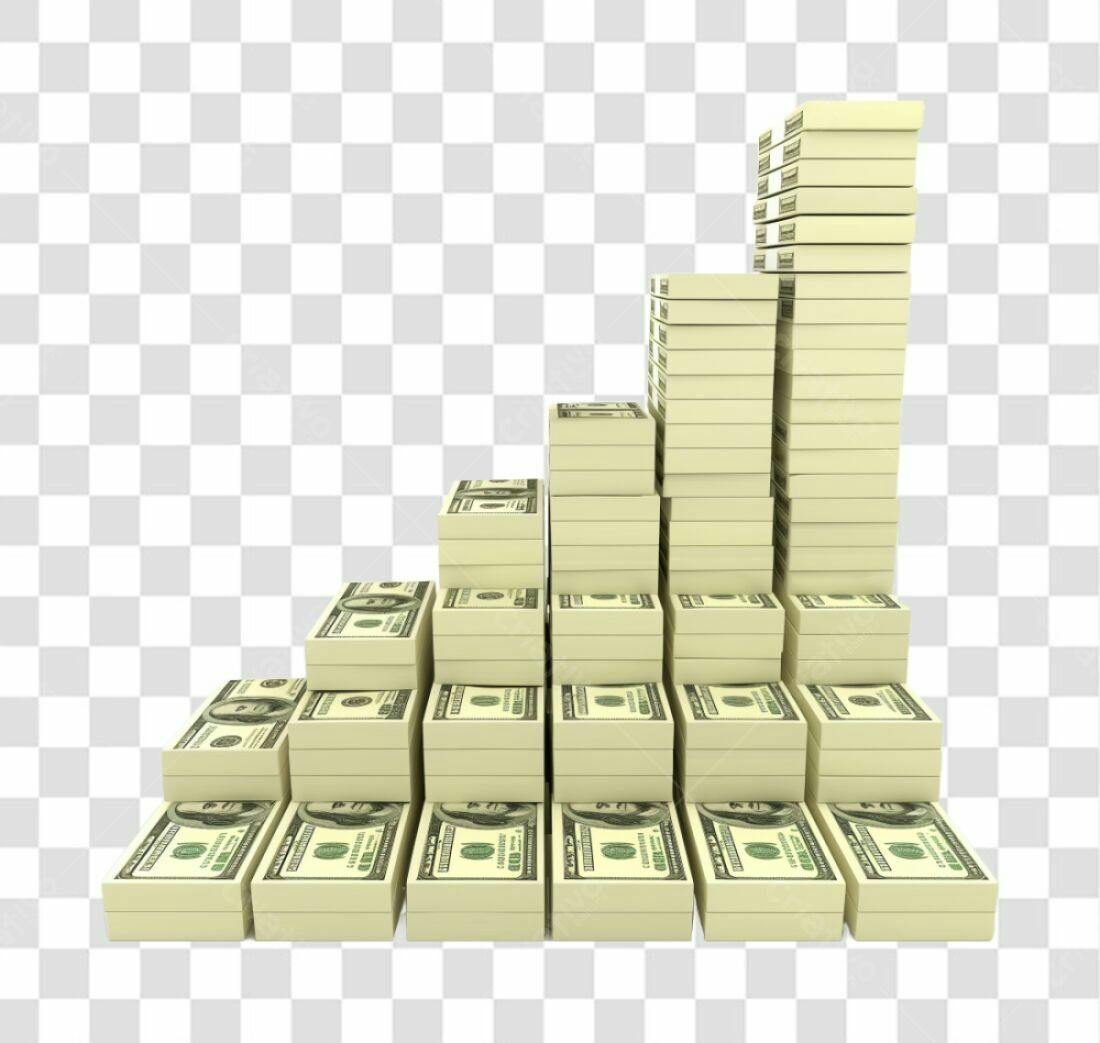 Gráfico de Crescimento Financeiro PNG com fundo transparente