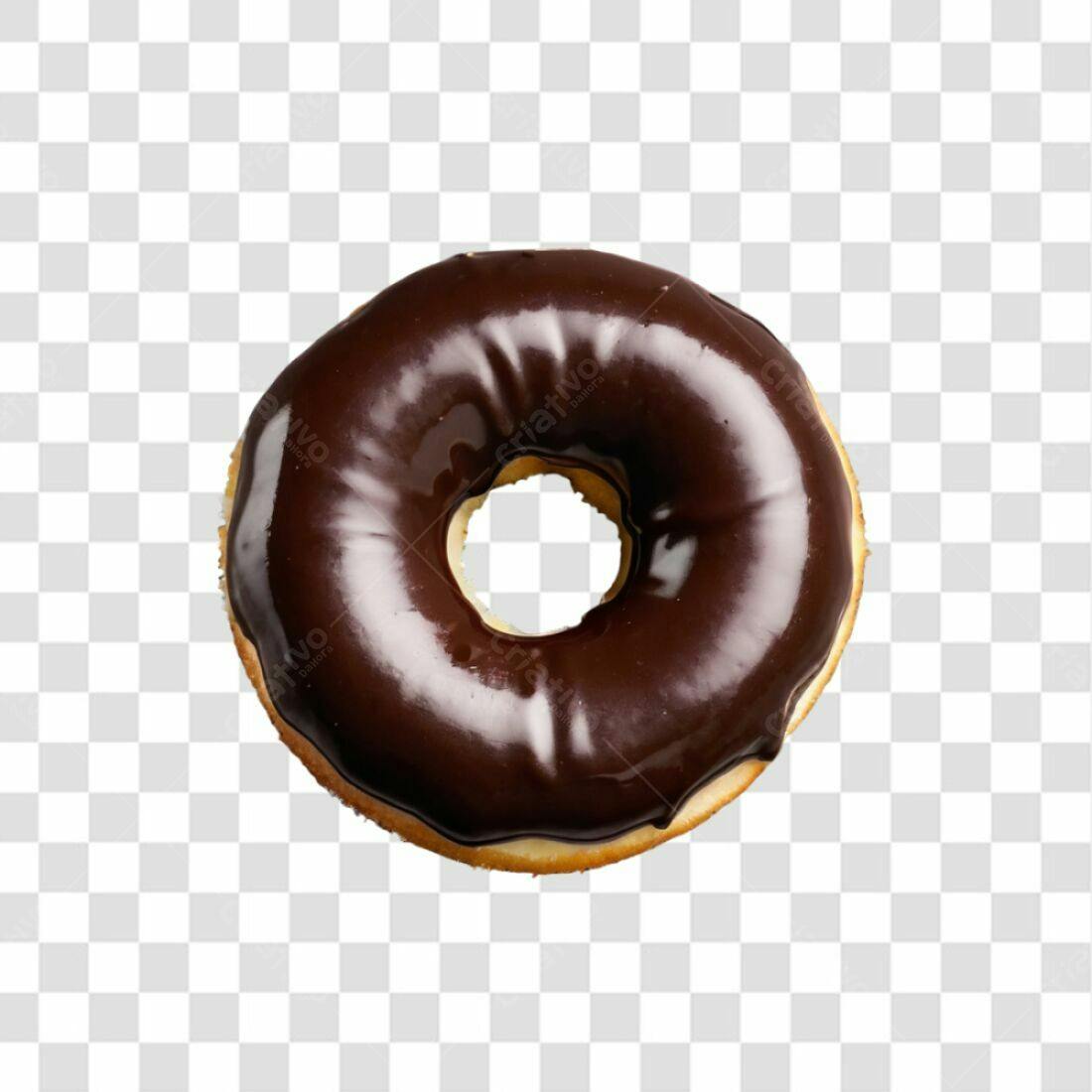 Icone Donut Chocolate PNG com fundo transparente
