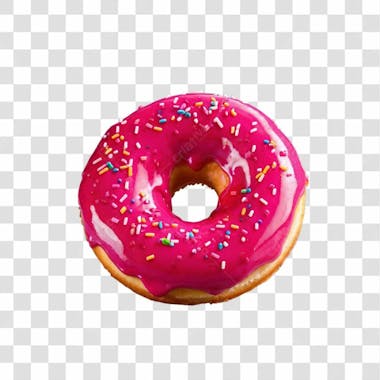 Donuts de morango png transparente