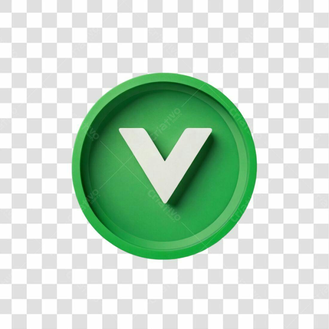Ícone seta verde para baixo PNG com fundo transparente