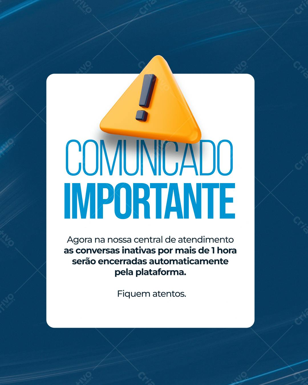 Comunicado Importante PSD Editável