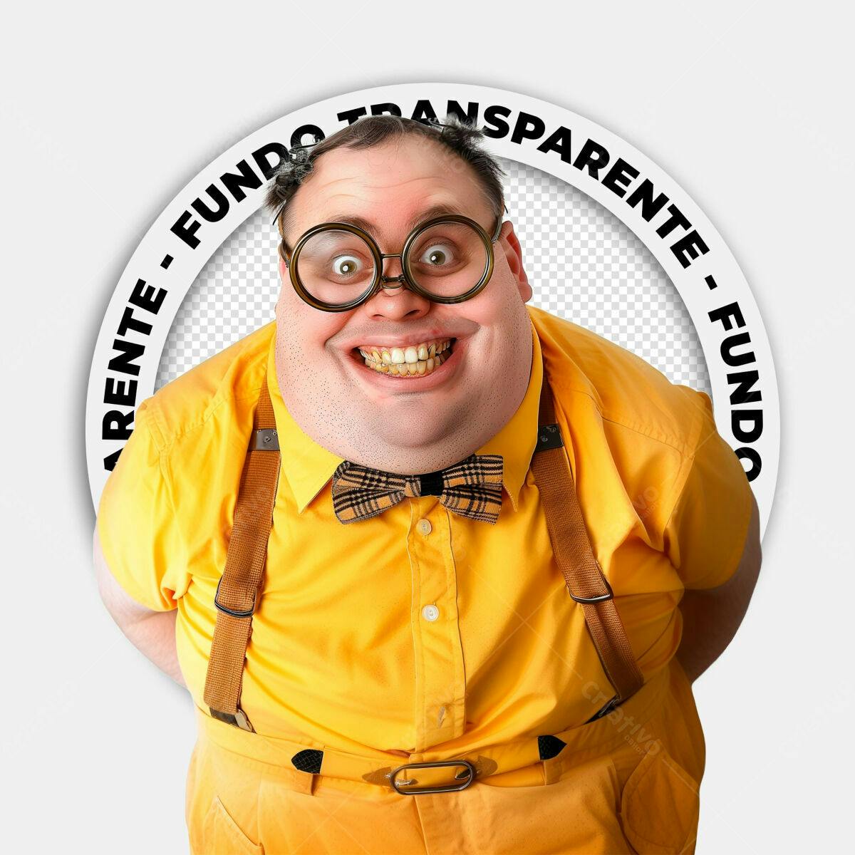 Avatar Engraçado para Redes Sociais PSD Editável