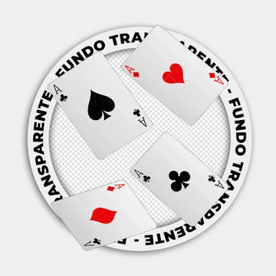 CARTAS DE BARALHO | IMAGEM SEM FUNDO | PNG | PSD EDITÁVEL
