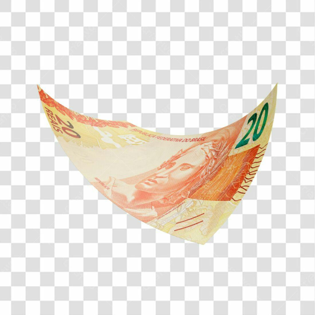 Icone Nota de 20 Reais PNG com fundo transparente