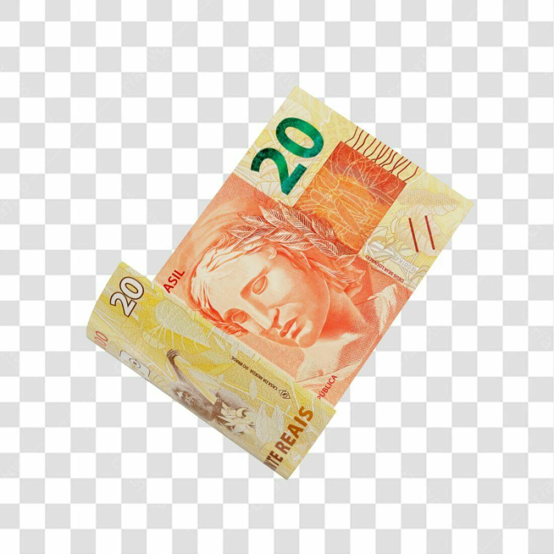 Imagem Nota 20 Reais PNG com fundo transparente