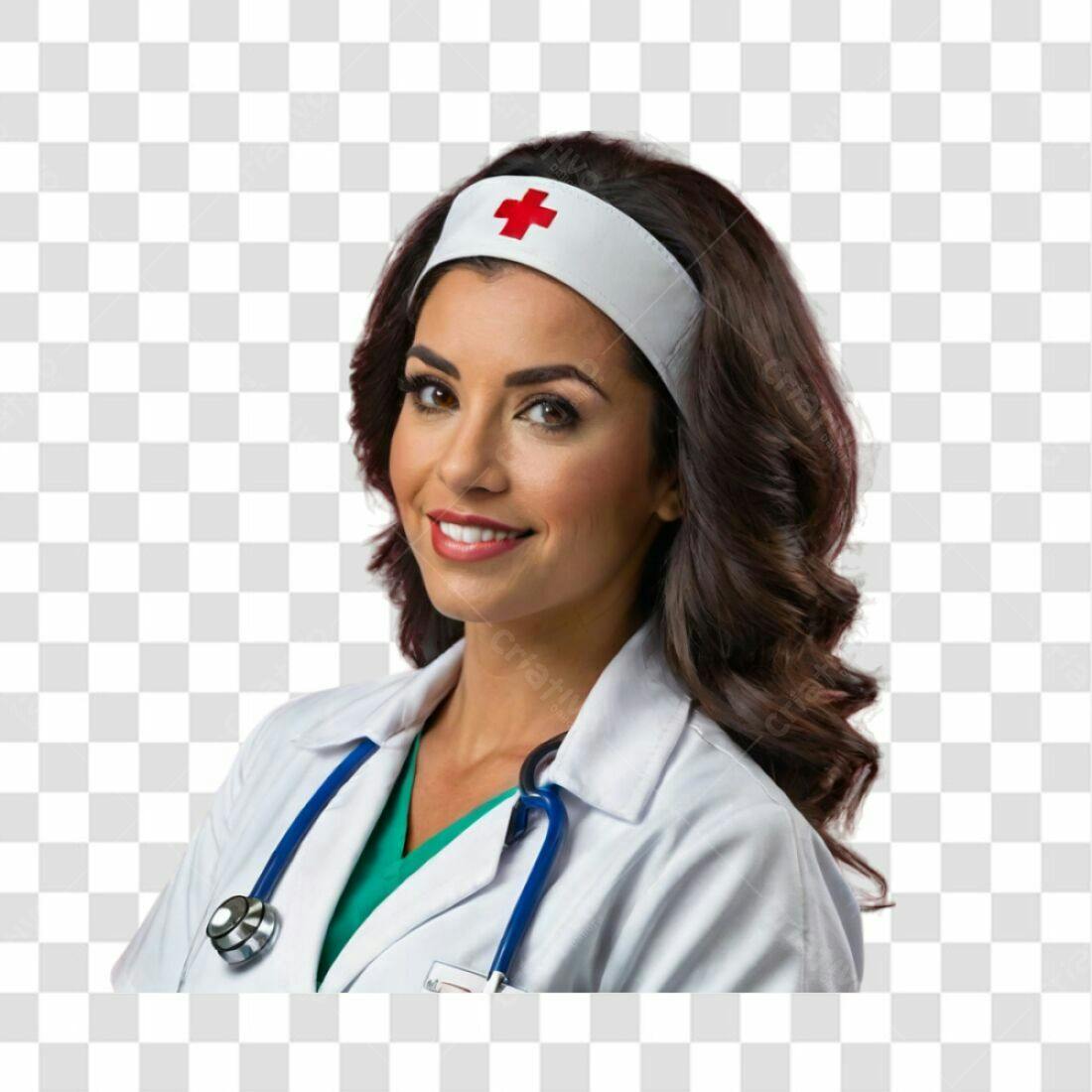 Icone médica mulher PNG com fundo transparente