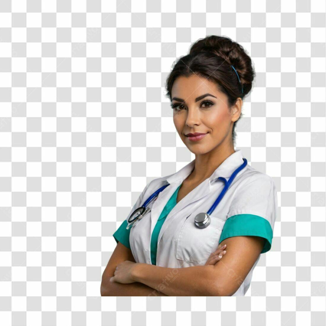 Icone médica mulher PNG com fundo transparente