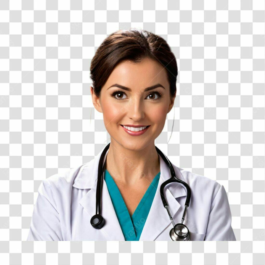 Icone médica sorrindo PNG com fundo transparente