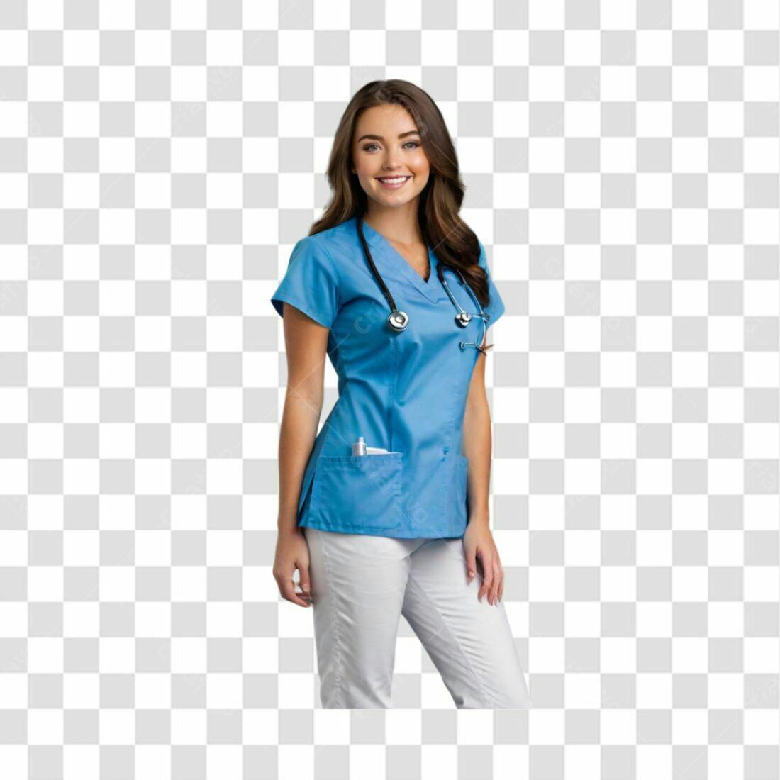 Imagem Enfermeira PNG com fundo transparente