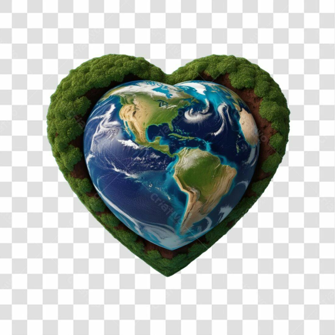 Icone Dia da Terra PNG com fundo transparente