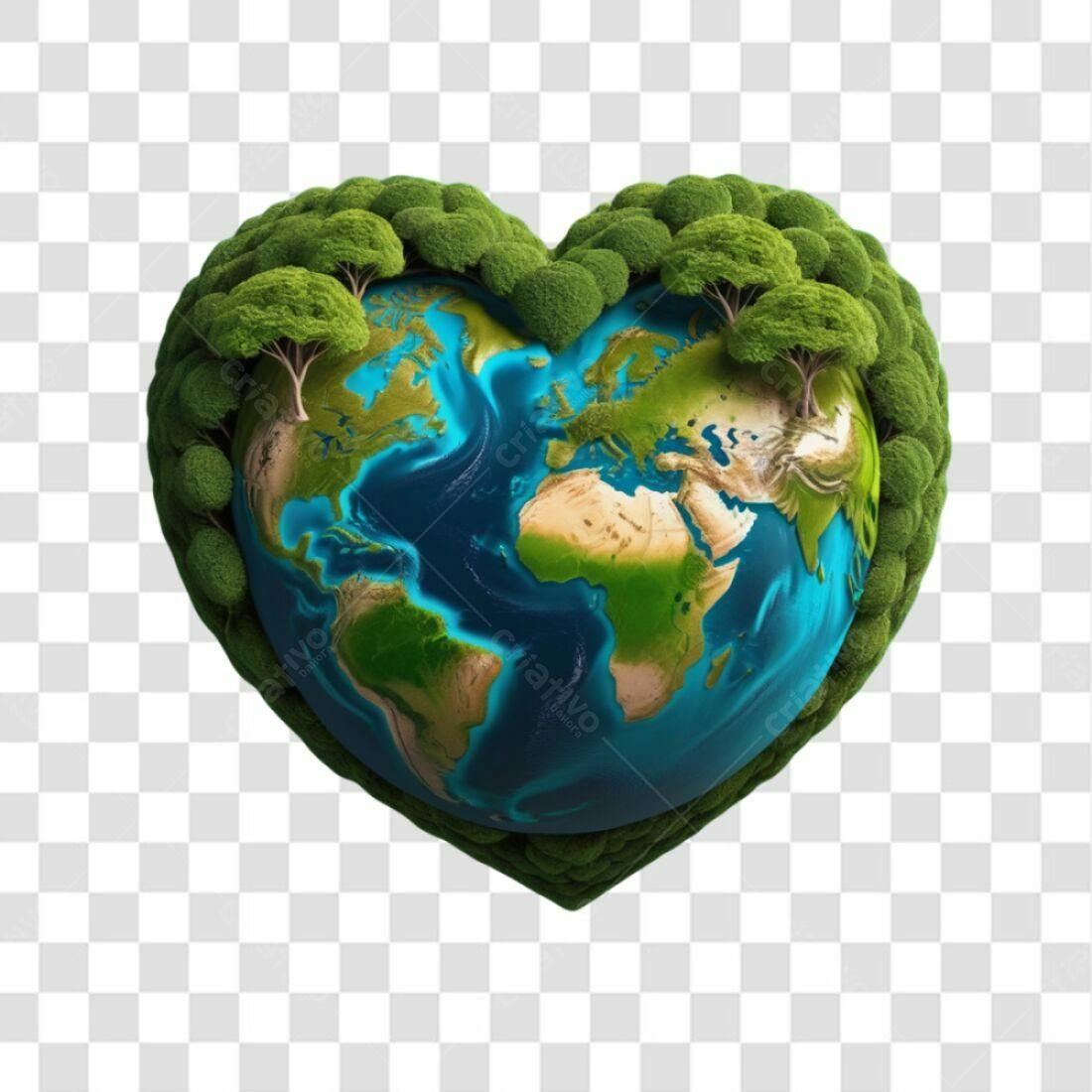 Icone Dia da Terra PNG com fundo transparente