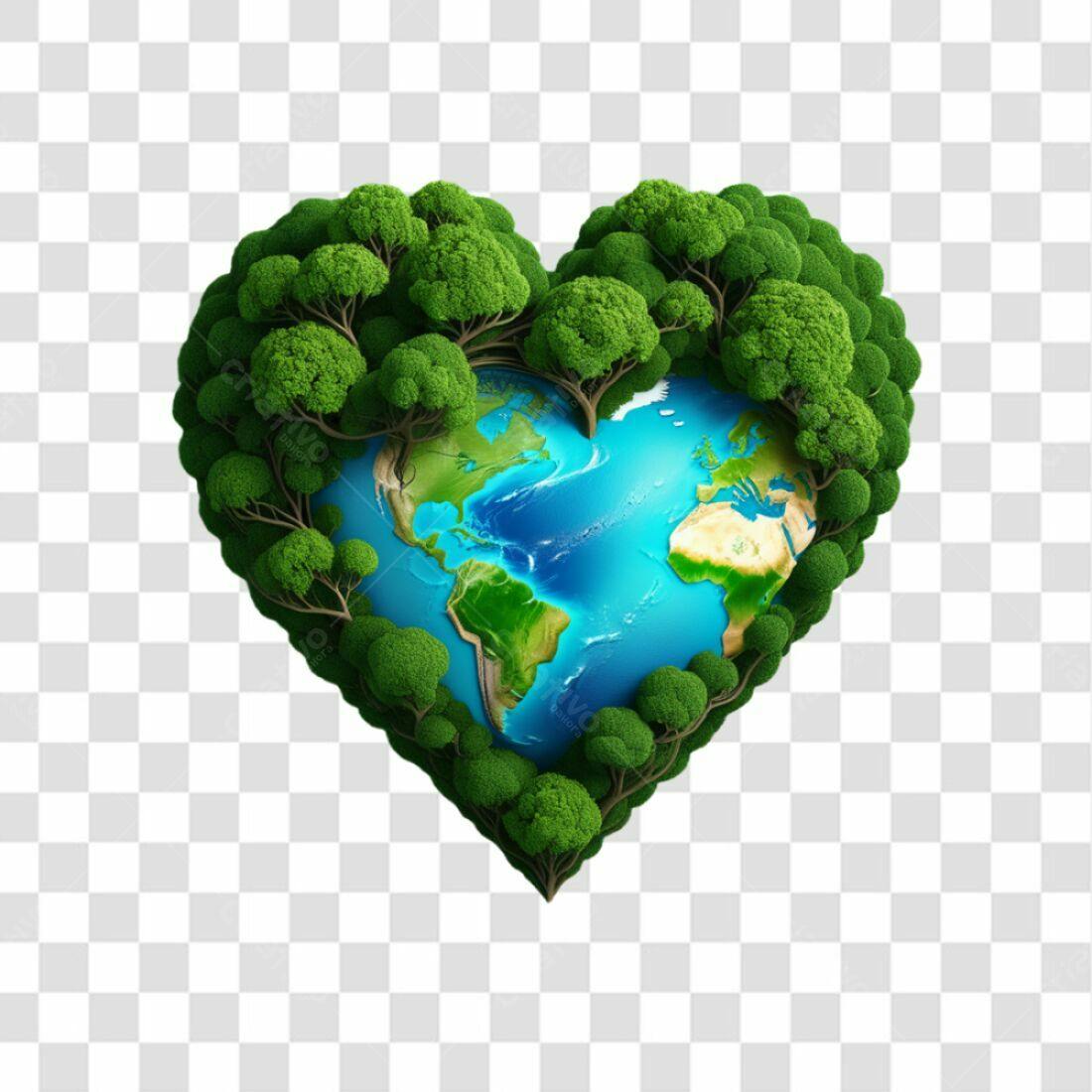 Icone Dia da Terra PNG com fundo transparente