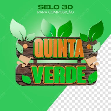 Selo 3d para composição