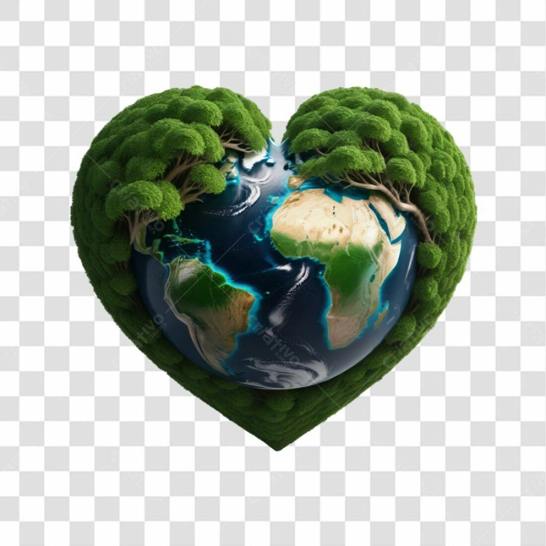 Icone Dia da Terra PNG com fundo transparente