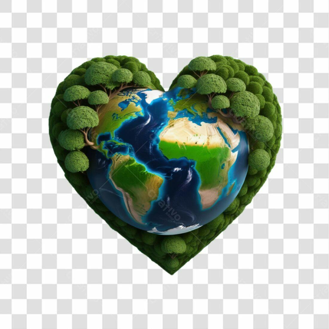 Icone Dia da Terra PNG com fundo transparente