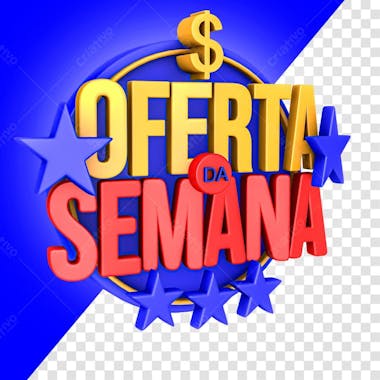 Selo 3d semana da oferta