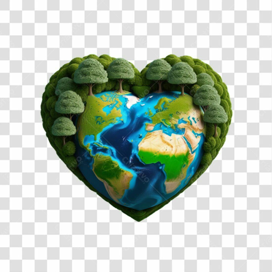 Icone Dia da Terra PNG com fundo transparente