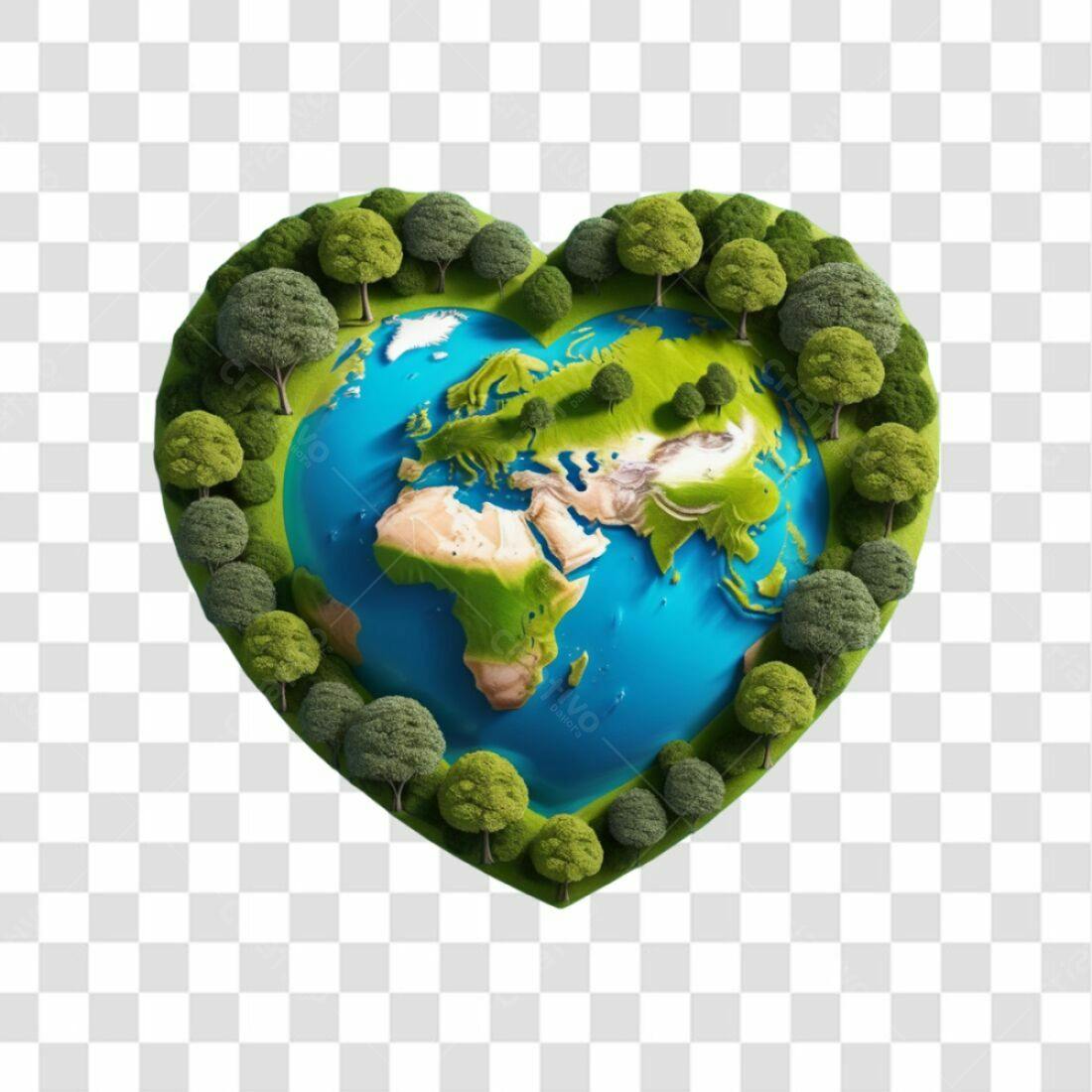 Icone Dia da Terra PNG com fundo transparente