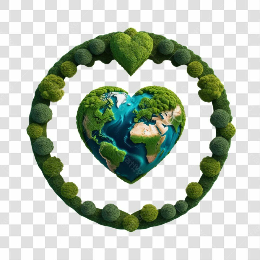 Icone Dia da Terra PNG com fundo transparente
