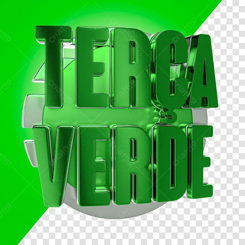 Selo 3D  Terça Verde