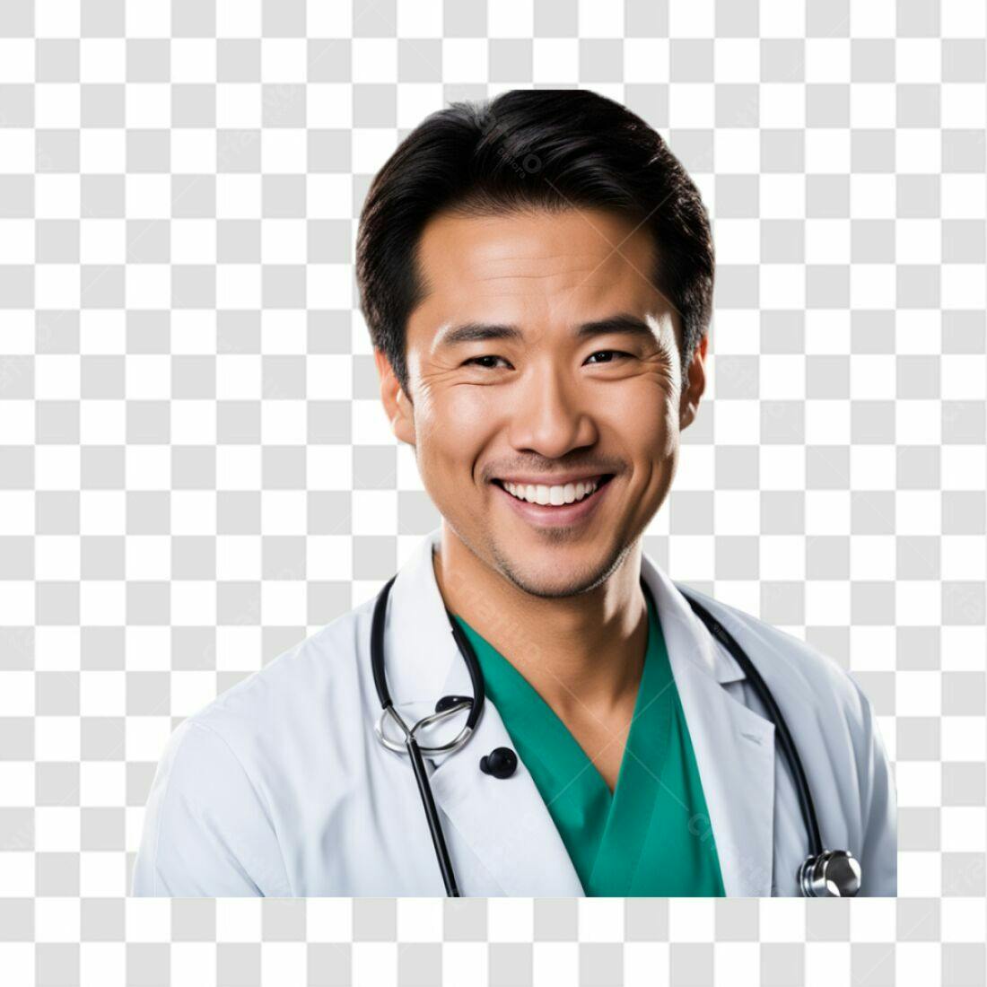 Imagem Médico Asiático PNG com fundo transparente