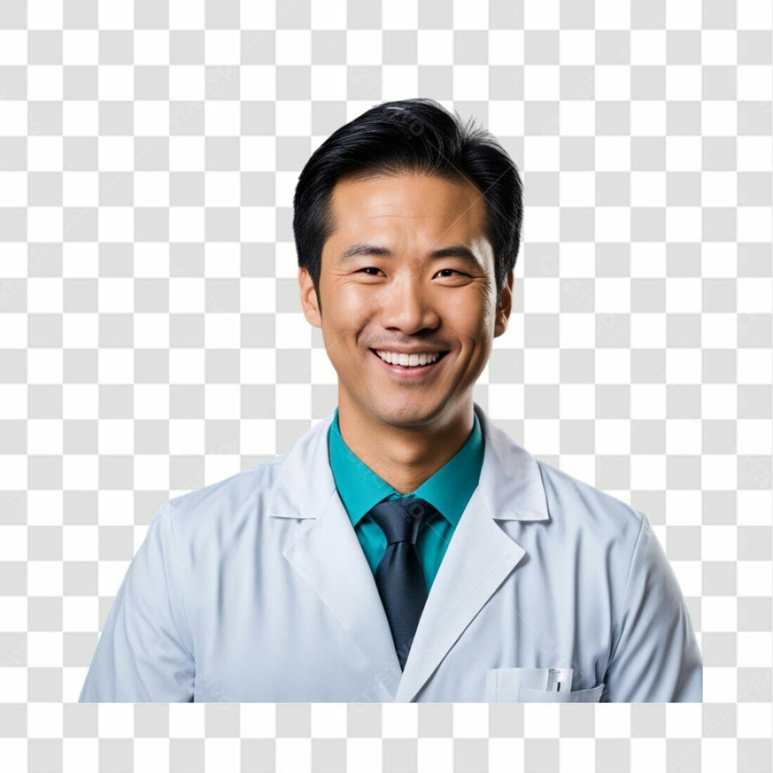Foto Médico Asiático PNG com fundo transparente