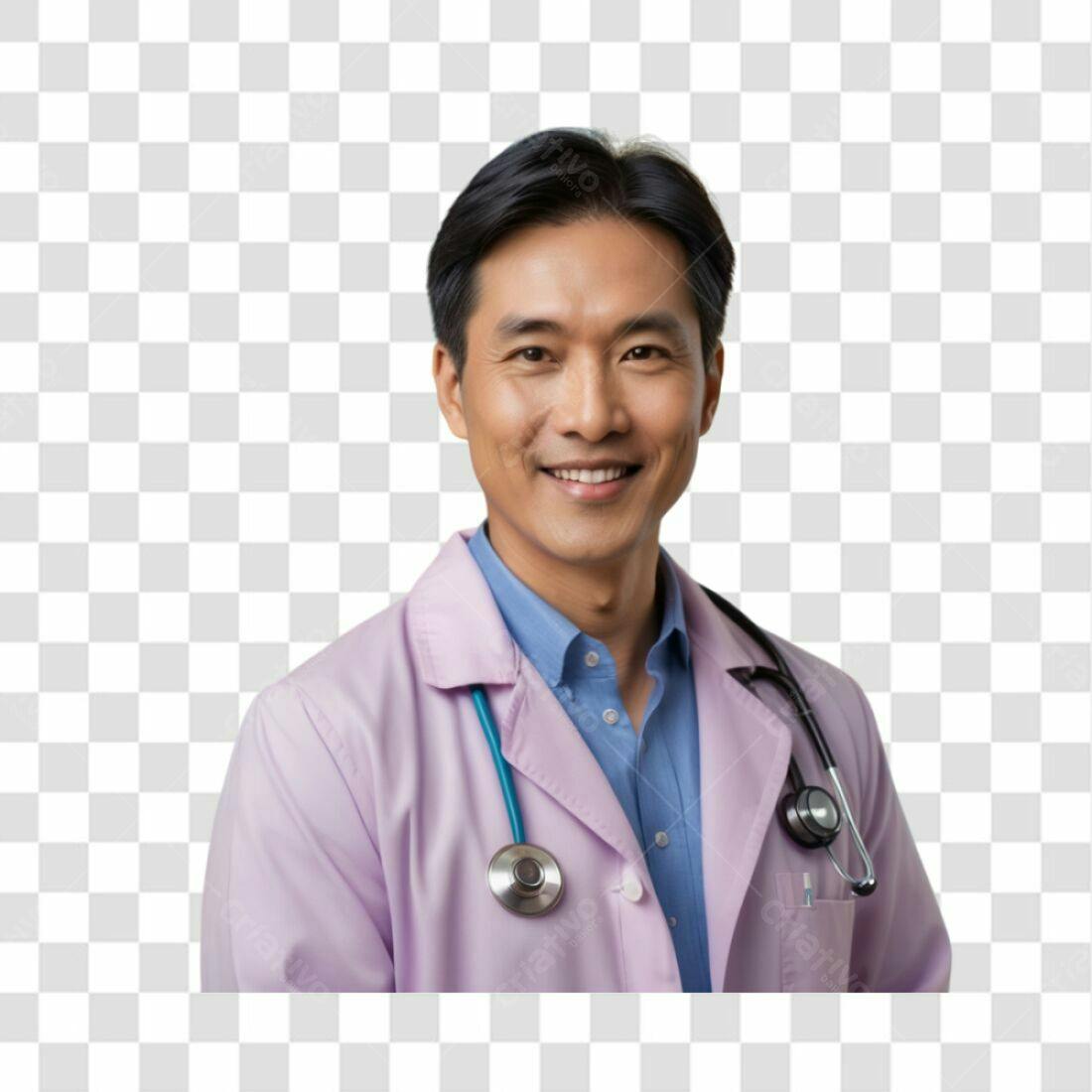 Imagem Médico Asiático PNG com fundo transparente