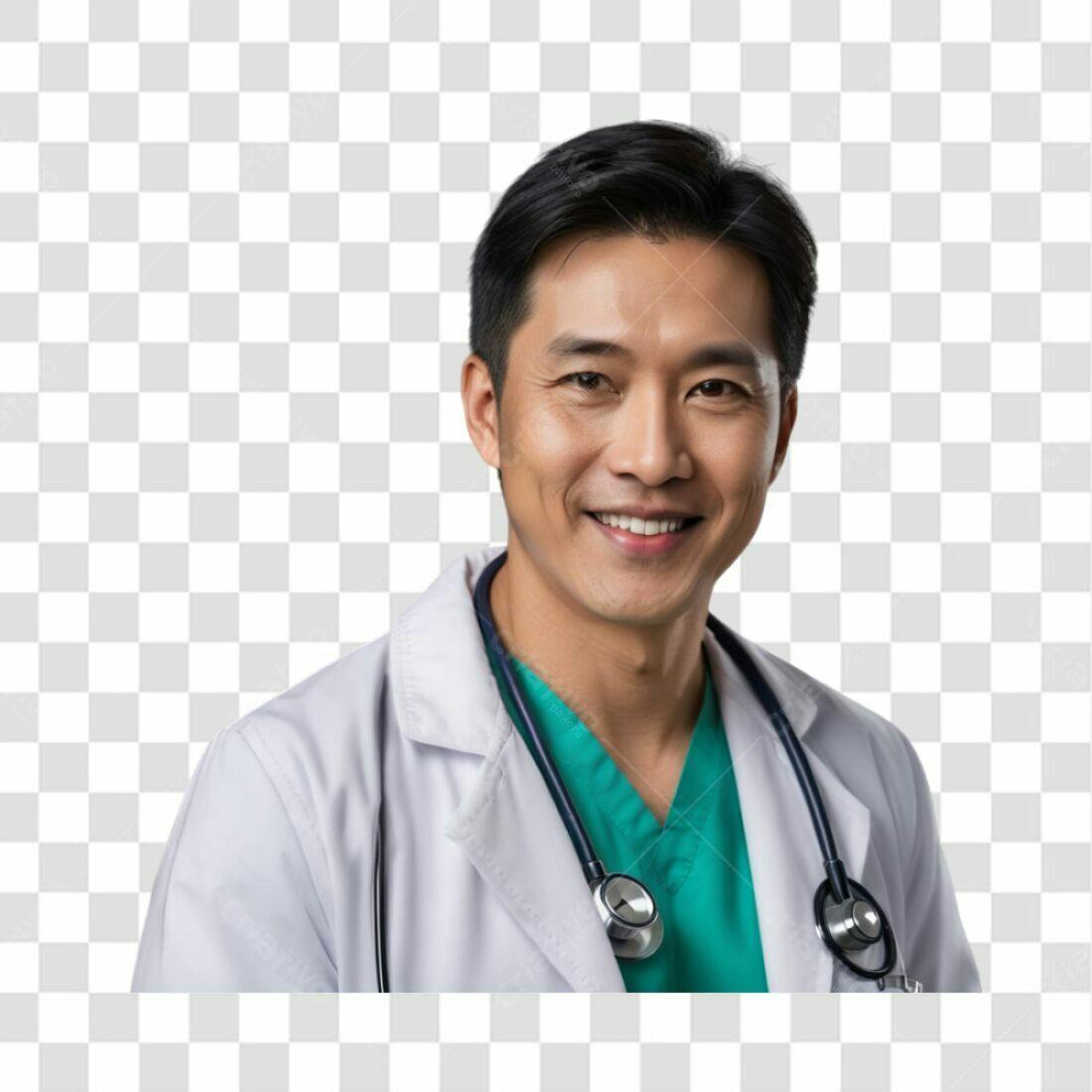 Imagem Médico Asiático PNG com fundo transparente