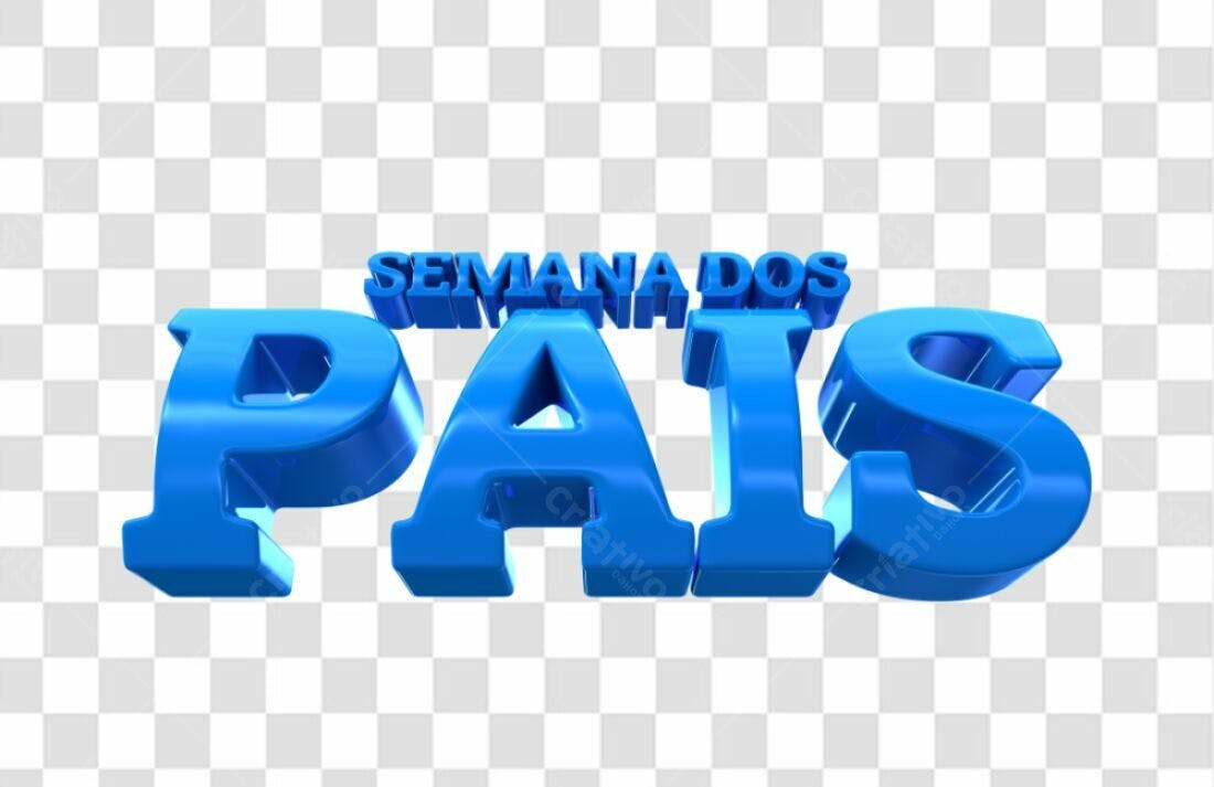 Banner Semana dos Pais PNG com fundo transparente