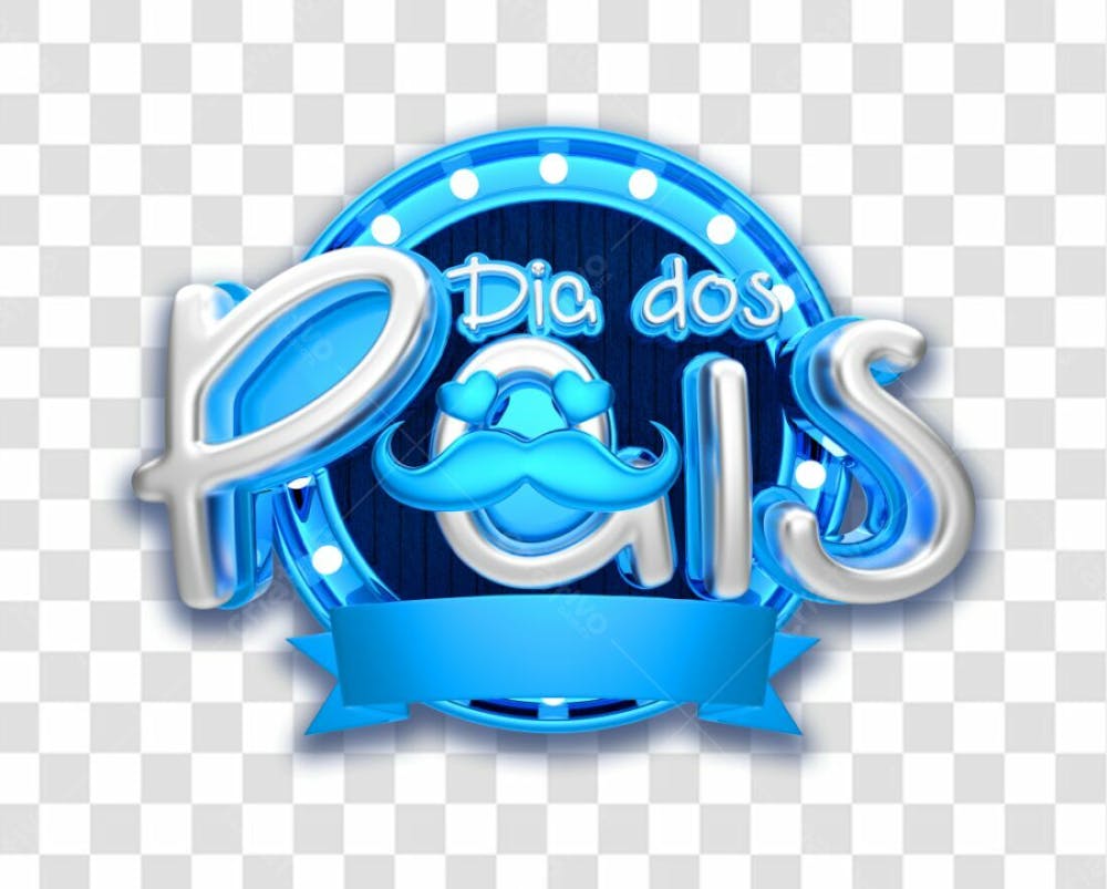 Selo 3D Dias Dos Pais Png Transparente Sem Fundo