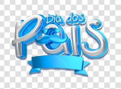 Selo 3D Dias Dos Pais Png Transparente Sem Fundo (6)