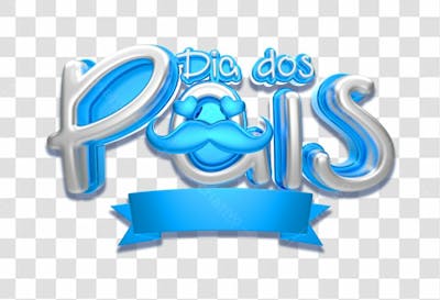 Selo 3D Dias Dos Pais Png Transparente Sem Fundo (5)