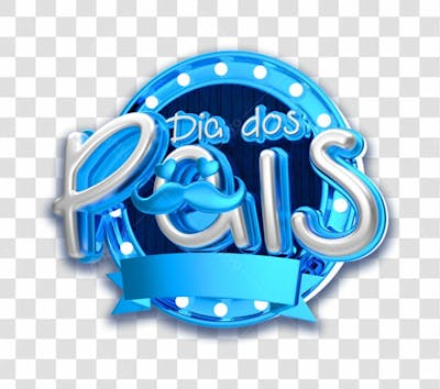 Selo 3D Dias Dos Pais Png Transparente Sem Fundo (4)