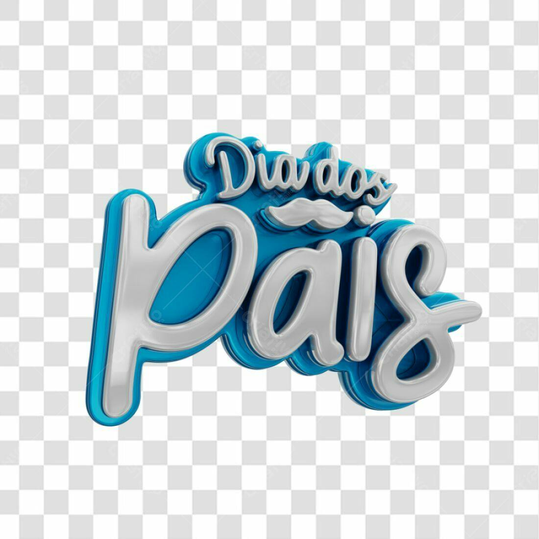 Logotipo Dia dos Pais PNG com fundo transparente