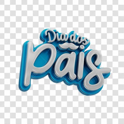 Elemento 3D Dia Dos Pais Para Composicao Png Transparente (2)