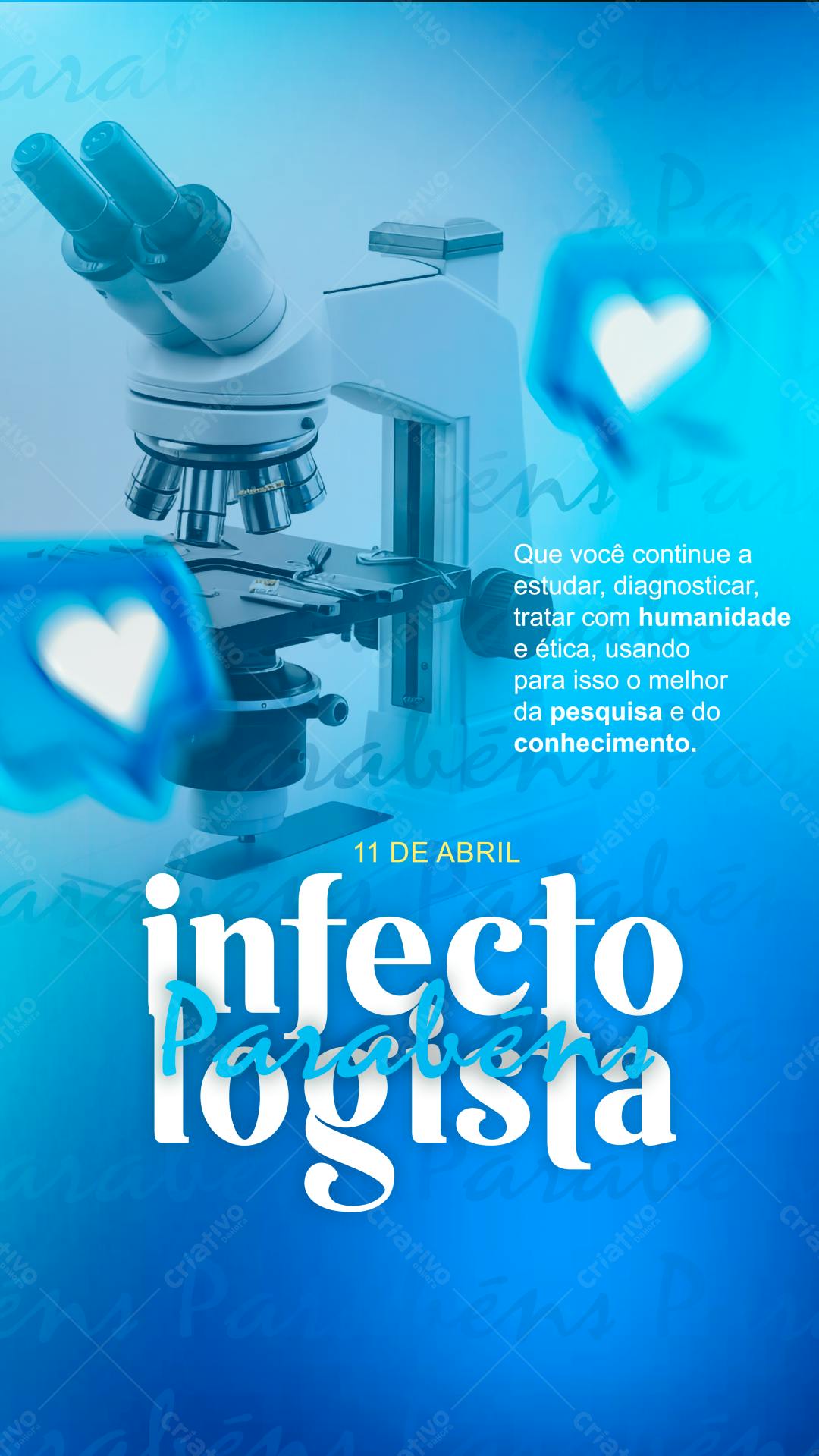 Flyer Dia do Infectologista PSD Editável