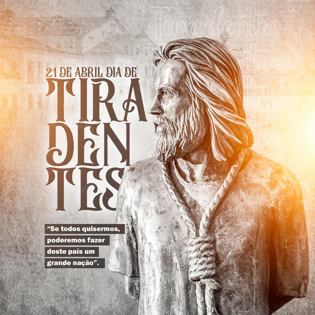 Flyer Dia de Tiradentes PSD Editável