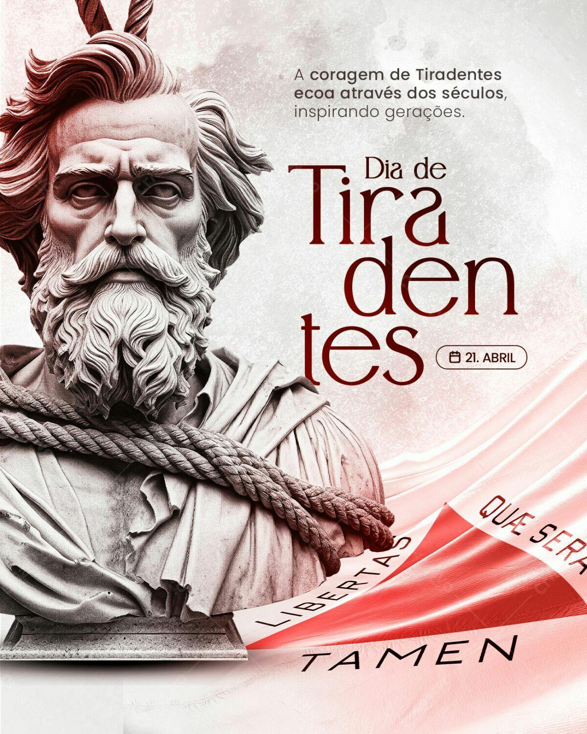 Flyer Dia de Tiradentes PSD Editável